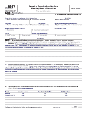 IRS Form 8937 Report