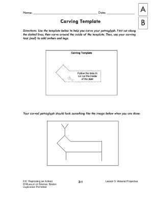 Petroglyph Carving Template