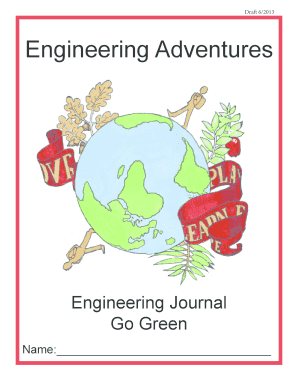 Engineering Journal Activity Template