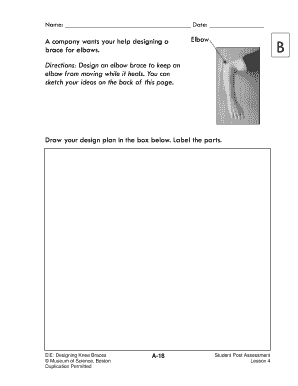Elbow Brace Design Form
