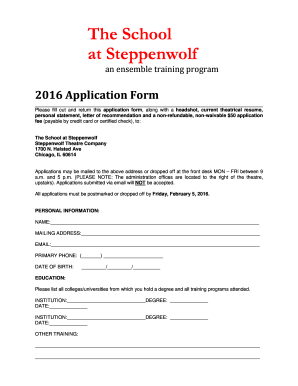 An ensemble training program - steppenwolf