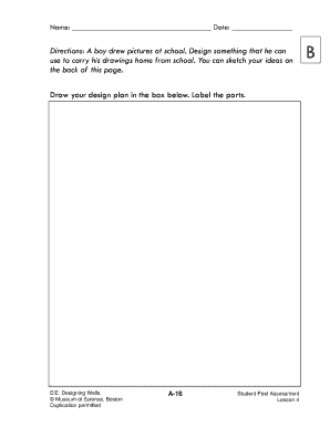 Student Post Assessment Design Project