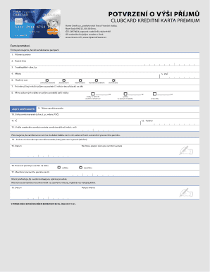 Income Verification for Home Credit Premium Clubcard