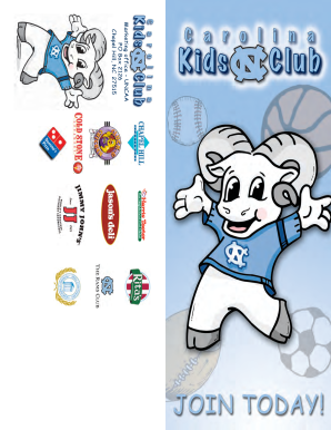 Carolina Kids Club Membership Application