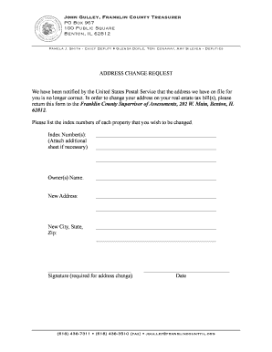 Illinois Real Estate Tax Address Change Request