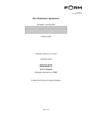 Non-Disclosure Agreement