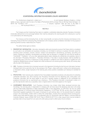 Confidential Information Nondisclosure Agreement