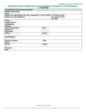 Forms Template - BHCS Website