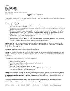 Rental Application Form