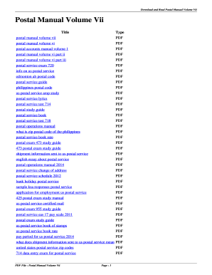 Postal Manual Volume Vii postal manual volume vii - cadmax no-ip