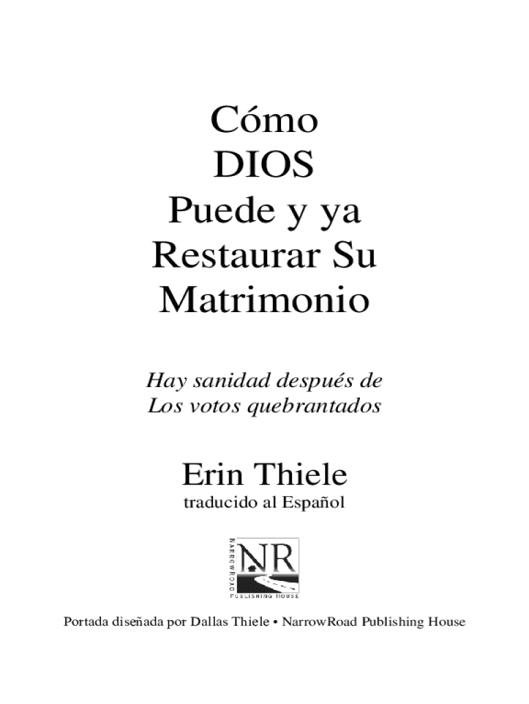 libro completo como dios puede y va a restaurar su matrimonio pdf gratis Vista previa en la página 1