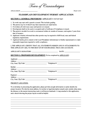Floodplain Development Permit Application