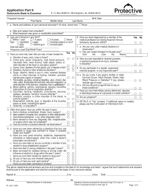 Life Insurance Application Form