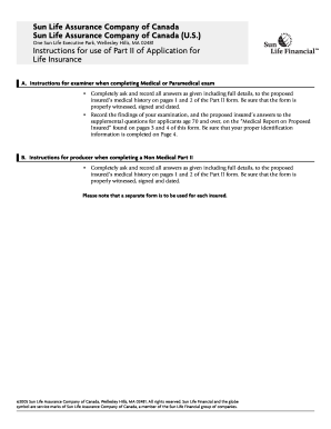Life Insurance Application Part II