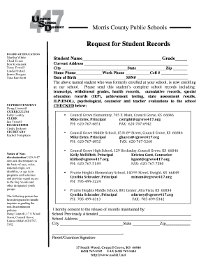 Request for Student Records
