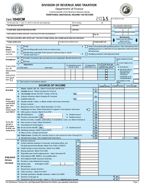 Northern Mariana Islands Individual Income Tax Return