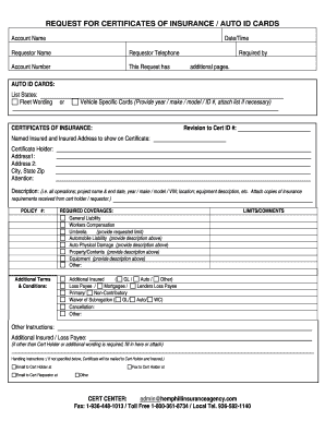 CERTIFICATE OF INSURANCE REQUEST FORM - MS Worddoc Versiondoc