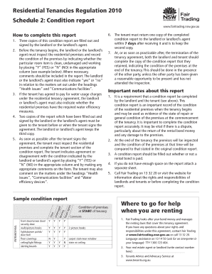 Residential Tenancy Condition Report