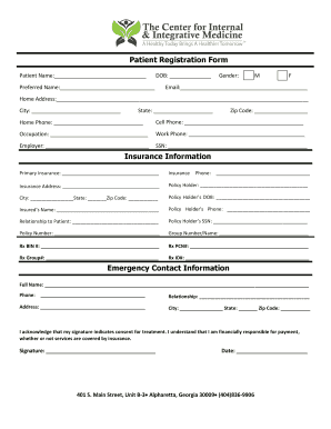 Patient Registration Form