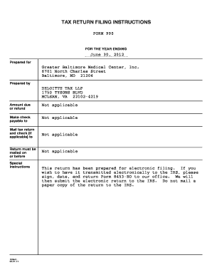 Form 990 Tax Return