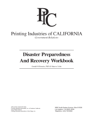 Disaster Preparedness and Recovery Workbook