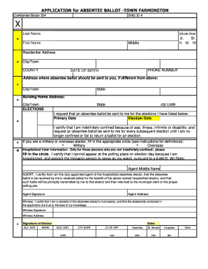 Wisconsin Absentee Ballot Application