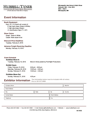 Fillable Online Event Information Lake Home Amp Cabin Show Fax