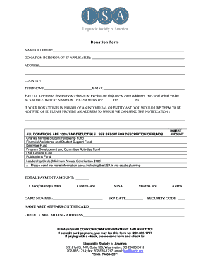 Donation Form