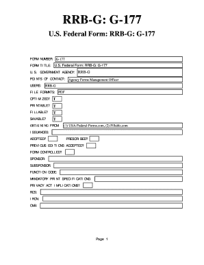 US Government Form Metadata Template