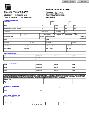 Lease Application Form