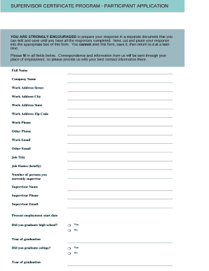 Employment Application Form