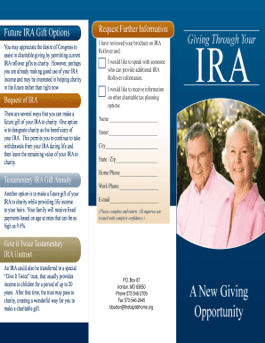 IRA Gift Options Request Form