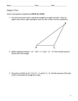 Chapter 4 Test
