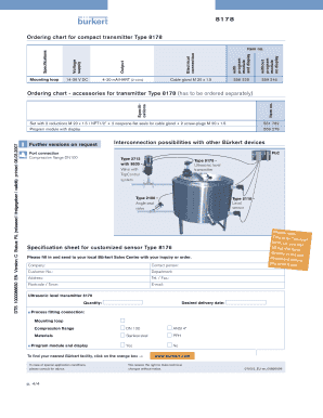 Ultrasonic Level Transmitter Specification Sheet