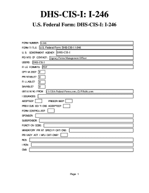 US Government Form Metadata Template