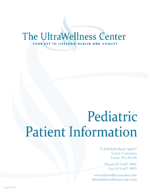 Pediatric Patient Information Form