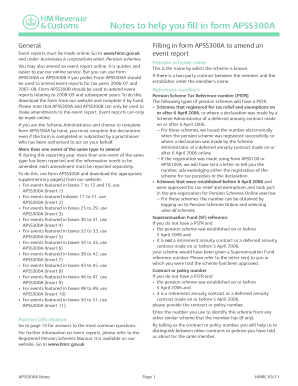 APSS300A Form