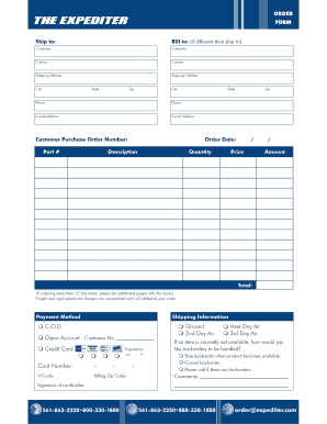 Purchase Order Form