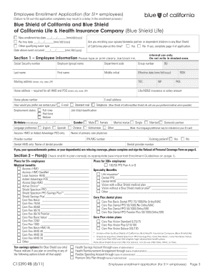 Employee Enrollment Application for 51+ Employees