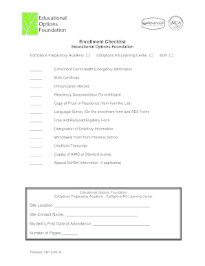 Student Enrollment Form
