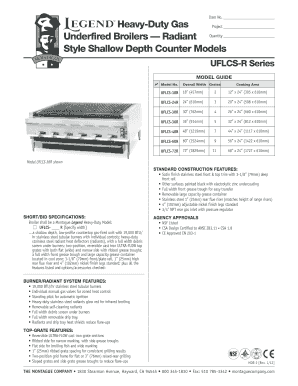 Heavy-Duty Gas Underfired Broiler Model Guide