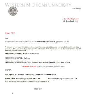 fso appointment letter template