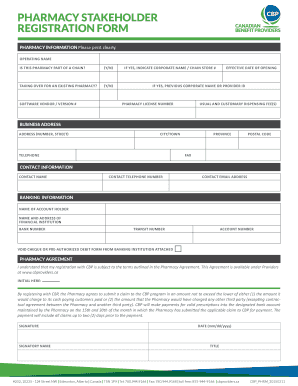 Pharmacy Stakeholder Registration Form
