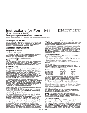 Form 941 Instructions