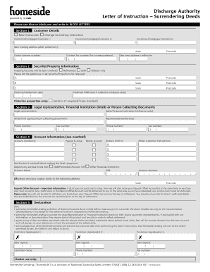 Discharge Authority Letter
