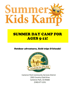 Camp Cordova Summer Day Camp - Cameron Park - cameronpark