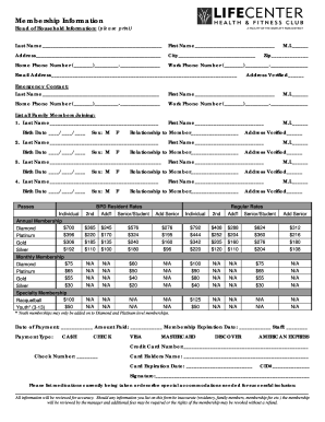 Membership Application Form