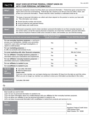 Keystone Federal Credit Union Privacy Notice