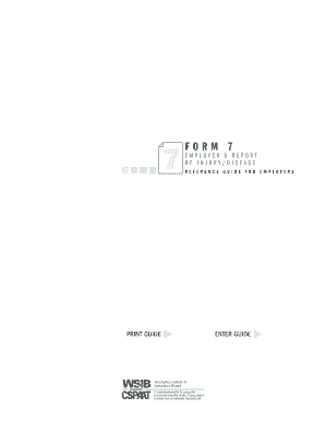 Form 7 Employer's Report of Injury/Disease
