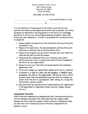 Patient Information Form